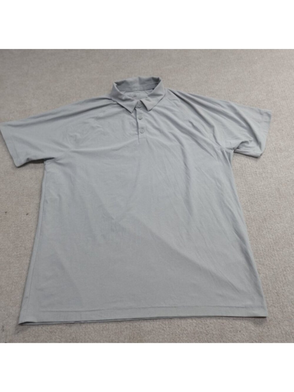 Rhone Shirt XL Gray Solid Coconut Husk Reign Polo